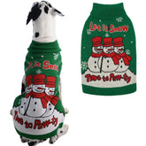 IECOii suéter navideño para perro extra grande visto de frente, ideal para fotos festivas.