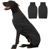 IECOii suéter para perro cuello alto gris 4XL, cómodo para el frío