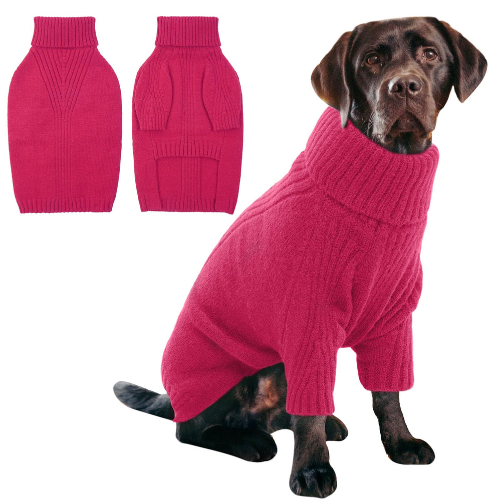 IECOii XL sudadera para perro rosa, frente, abriga durante paseos en frío.
