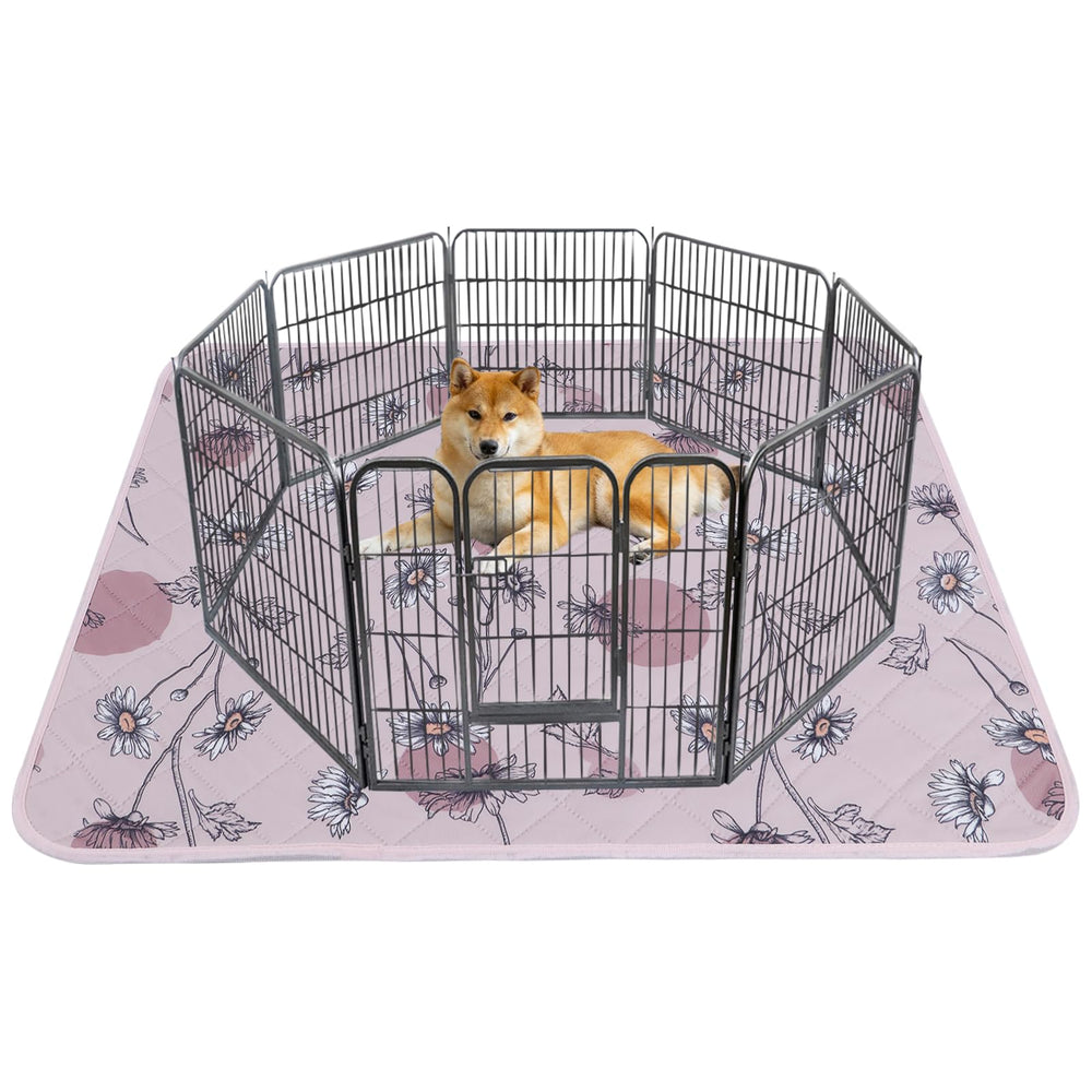 IEUUMLER almohadilla higienica lavable para perros rosa margarita protege el suelo