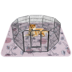 IEUUMLER almohadilla higienica lavable para perros rosa margarita protege el suelo