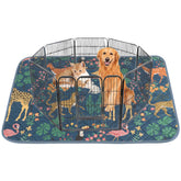 IEUUMLER Almohadilla higiénica para perros, patrón bosque, protege suelos y es fácil de limpiar.