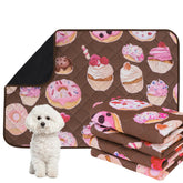 IEUUMLER almohadilla lavable para perros con patrón pastel, ideal para entrenamiento y descanso.