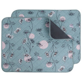 Almohadilla lavable IEUUMLER 31x36 Verde Daisy suave y absorbente para perros