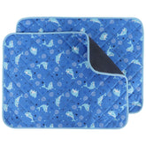 IEUUMLER almohadillas lavables para perros con diseño delfín protegen el suelo.