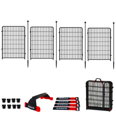 IGOOUO cercado para perros exterior 36 pulgadas, altura segura para patio o camping