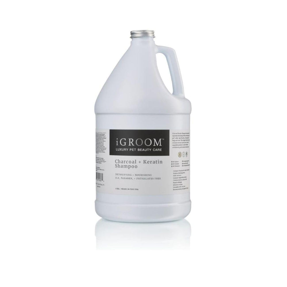 iGroom champú con carbón activado y keratina para perros, desintoxicación y cuidado