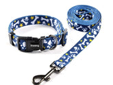 Ihoming collar y correa diseno-hueso: ideal para paseos diarios.
