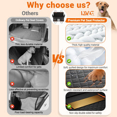 IJVAE Ventana de malla para ver al perro y reducir la ansiedad.