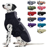 IKIPUKO capa para perro con cremallera trasera, abriga durante paseos invernales.