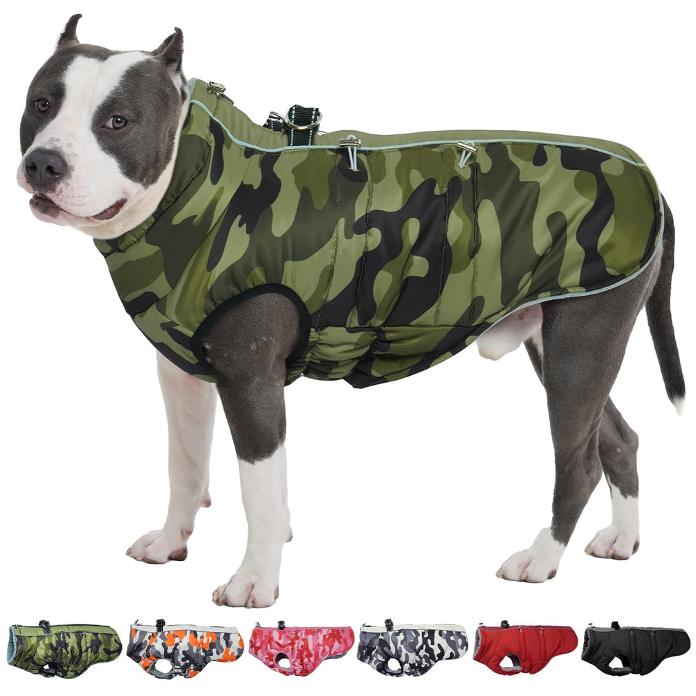 IKIPUKO chaqueta de invierno camuflaje frente protege contra la lluvia y añade estilo para paseos