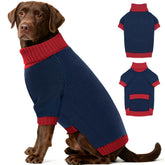 IKIPUKO suéter XXXL con cuello alto y orificio para correa, ideal para paseos.