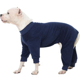 IKIPUKO Pijama para perro grande, frente, tejido suave que mantiene el calor.