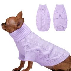 IKIPUKO sudadera para perro pequeño morada, vista general cómoda para el día a día