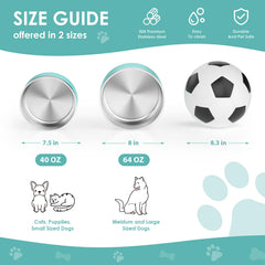 IKITCHEN tazón grande 64 onzas para perros medianos y grandes.