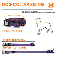 ILFINDYOU collar con banda reflectiva gruesa mejora la visibilidad nocturna.