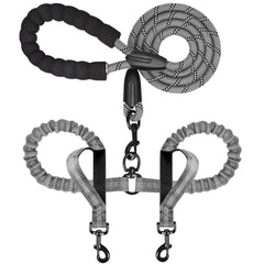 Drgxle Correa Doble para Dos Perros – 5.5 ft, 1/2