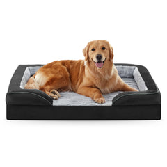 FURTIME Cama Ortopédica para Perros Extra Grandes - XL Lavable con Funda Desmontable e Impermeable