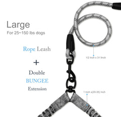 Drgxle Correa Doble para Dos Perros – 5.5 ft, 1/2
