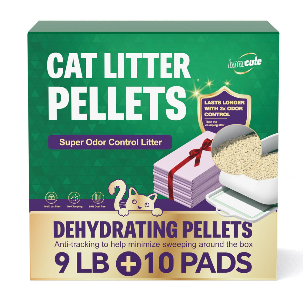 IMMCUTE gránulos zeolita para arena de gato en bolsa de 9 lb, uso prolongado