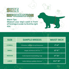 IMMCUTE panales para perros macho con ajuste cómodo para evitar escapes.