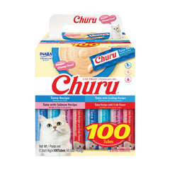 INABA Churu atún, tubo cremoso para alimentar a mano y aumentar la hidratación.