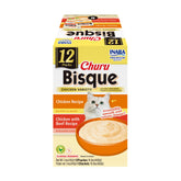 INABA Churu Bisque textura cremosa, acompañante sabroso para la comida diaria.