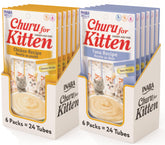 INABA Churu para gatitos, puré cremoso en tubos, fácil de servir y sabroso