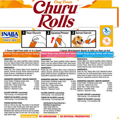 INABA Churu Rolls textura doble con centro cremoso para premiar.