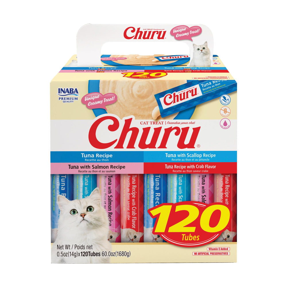 INABA Churu: tubo de atún cremoso para premio sabroso y fácil de alimentar.