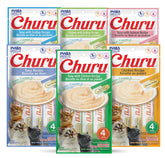INABA Churu tubo puré húmedo para gatos, perfecto para alimentar a mano.