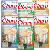 INABA Churu tubos lickables cremosos con textura suave y sabor para premiar al gato.