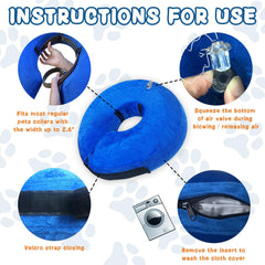 Infisu collar inflable portátil para perros, ligero y fácil de transportar