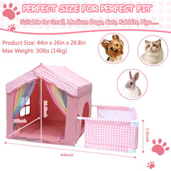 INRLKIT Princess: tienda con ventana y mosquitera arcoíris, ventilación óptima.