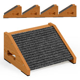INRLKIT rampa de madera para perros, juego de 4 piezas, ideal para escaleras.