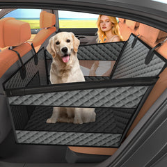 Instraella asiento para perros grandes en coche con protección 360° para viajes seguros.