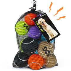 INSUM pelotas de tenis con chirrido para perros, juego de 12