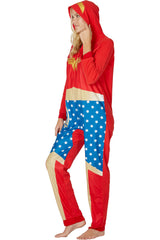 INTIMO Pijama Union Justice League Wonder Woman; capucha para mayor calidez.
