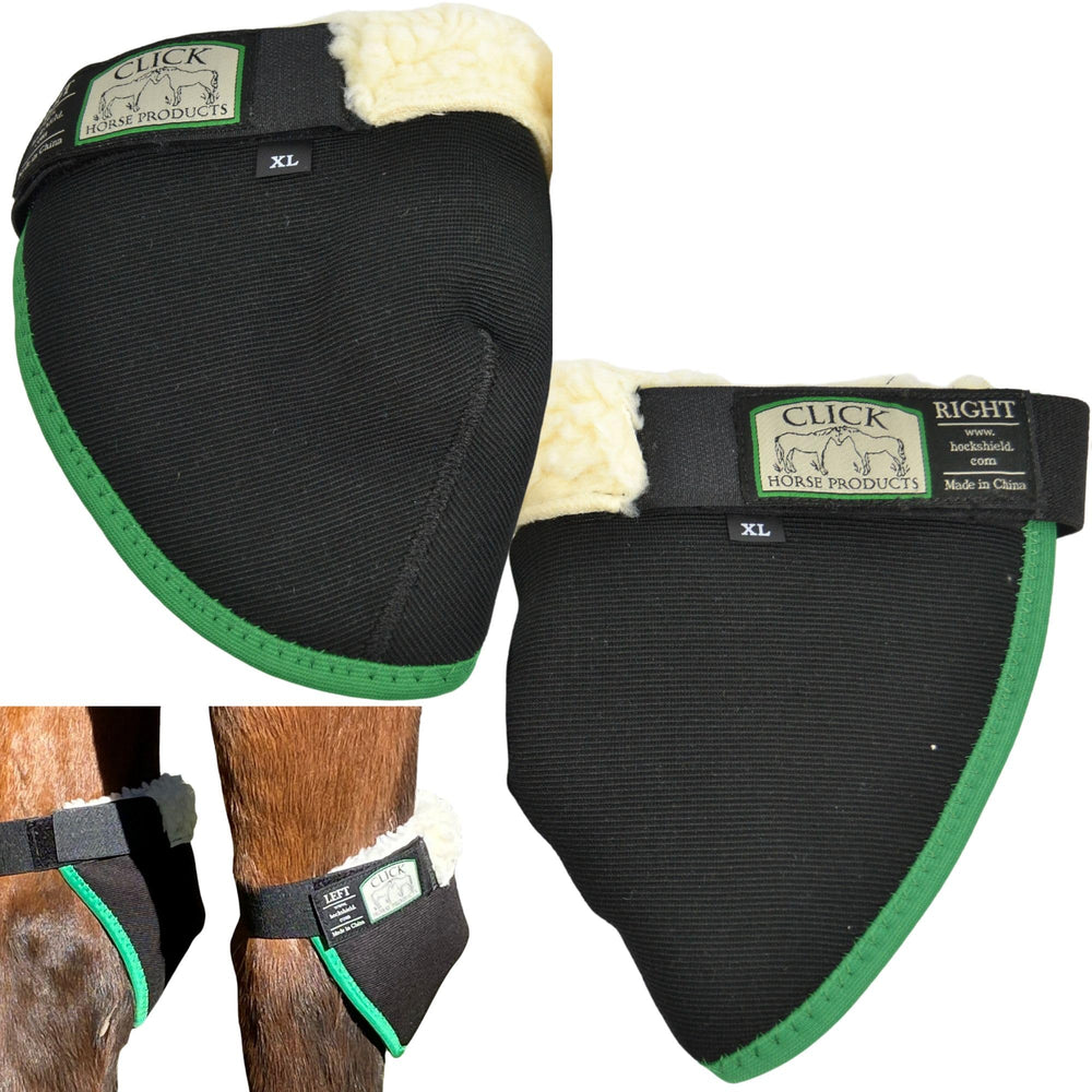 Intrepid International Click Horse Shield cubre todo el corvejón para prevenir irritaciones.