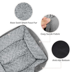 Cama INVENHO con base antideslizante para seguridad durante el sueño.