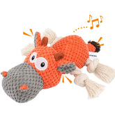 IOKHEIRA juguete peluche perro naranja zanahoria, ideal para morder y consolar.