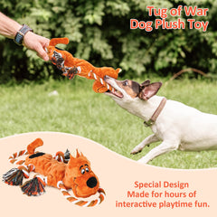 IOKHEIRA juguete diseño animado, promueve curiosidad y juego suave para perros grandes.