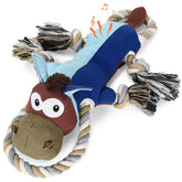 IOKHEIRA juguete para perro en forma de burro navy, ideal para masticar y jugar