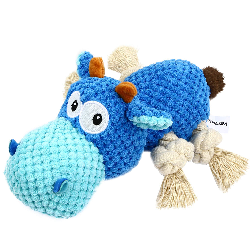 IOKHEIRA juguete peluche irrompible para perros grandes, ideal para morder sin dañar muebles.