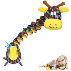 IOKHEIRA juguete de peluche jirafa para perros: juego suave y cómodo.