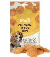 iPaw Chicken Chips en empaque elegante, ideal para premiar durante el entrenamiento.