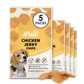 iPaw chips de pollo, empaque de 5 unidades, ideal para entrenamiento y recompensa.