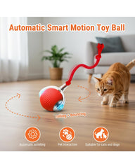 Ipawsplus movimiento inteligente, pelota rodante para perros activos