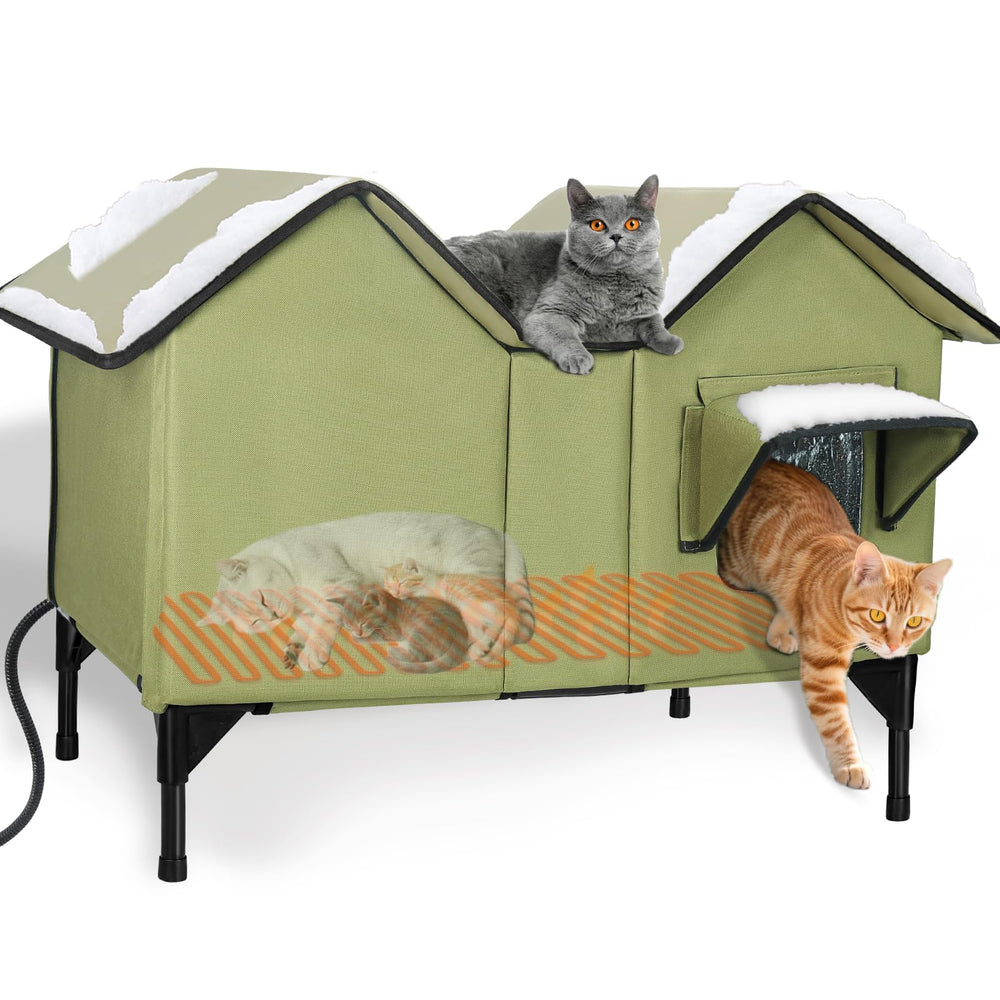 IPEAIN casa gato caliente exterior refugio cálido para gatos al aire libre