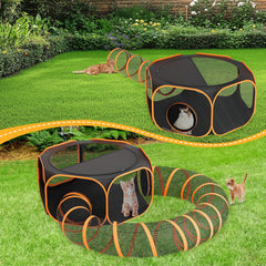 ipetstation toldo sombra jaula gatos: protección solar para descansar al aire libre.